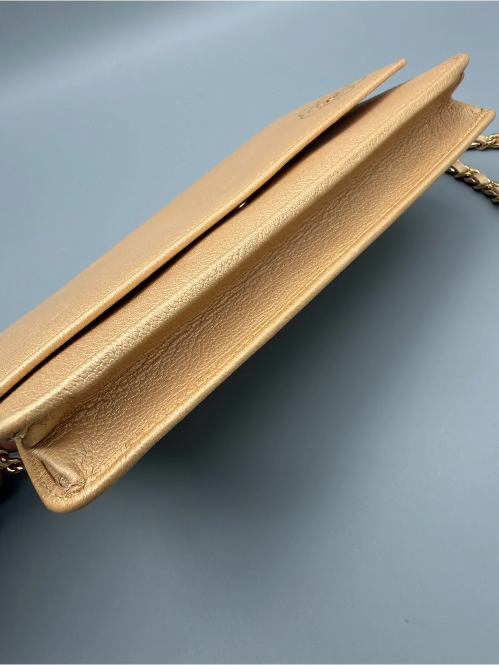 Chanel Wallet on Chain - Gold Grained Calf Skin